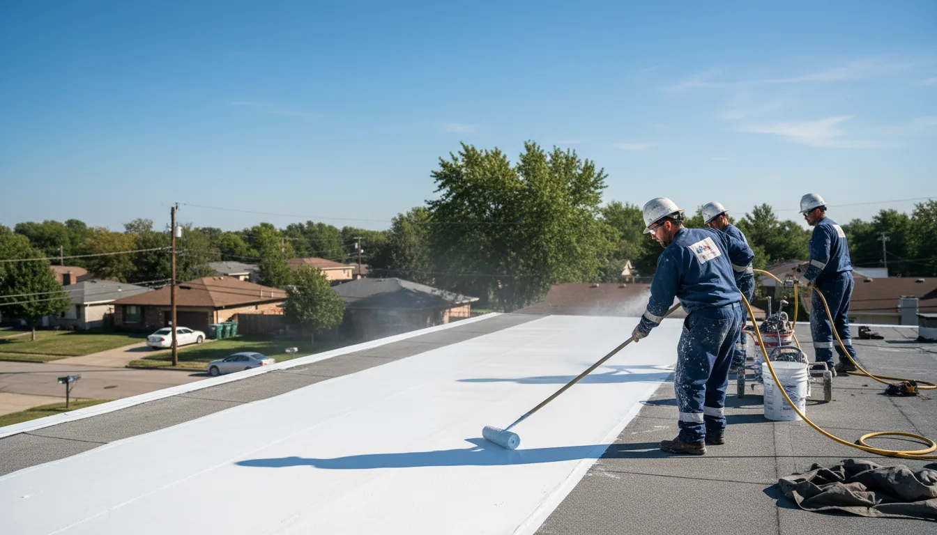 Commercial roof coating in Hydro, OK near me